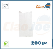 Sacchetti di Carta Bianchi Patinati regalo gioielli campioni omaggio 200 pz