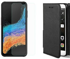 Coque Etui Portefeuille + Verre Trempé pour Samsung Galaxy Xcover 7 / 6 Pro