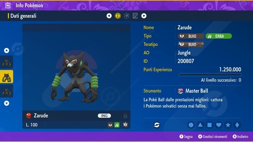Zarude 6iv masterball - 6iv,