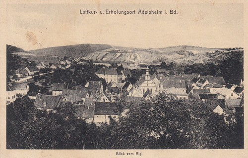 Cartolina adelsheim baden - cartolina,