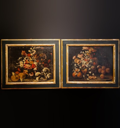 Antica coppia quadri - coppia, di