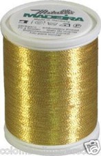 MACCHINE DA CUCIRE FILATI RICAMO MADEIRA METALLIC NR 40 ORO GOLD 6 1000 MT
