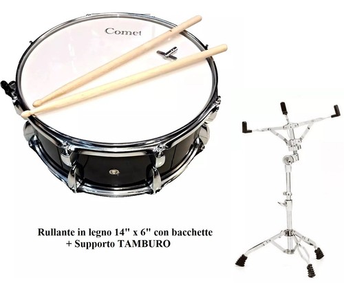 Comet rullante nero legno - rullante,