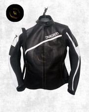 Ducati Corse Motorbike - Giacca Ducati in Pelle per Motociclisti