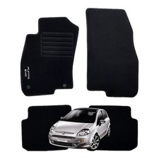 Set Tappeti in Moquette Adatti per FIAT Punto Evo dal 2009 - (con 2 Attacchi)