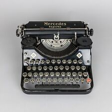 MERCEDES SUPERBA typewriter macchina scrivere 1937 con custodia/with case