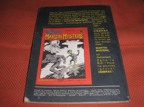Martin mystere ombrax rara - mystere,