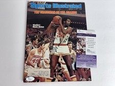 Moses Malone firmato sport illustrato basket razzi auto JSA 19/02/79
