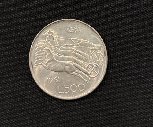 Moneta 500 lire argento - 1861,