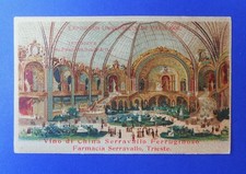 Advertising postcard wine