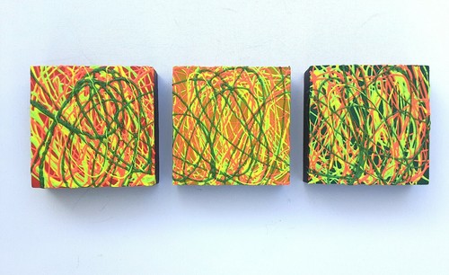 Trittico quadro astratto - astratto, arte