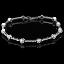 BRACCIALE TENNIS IN ORO BIANCO