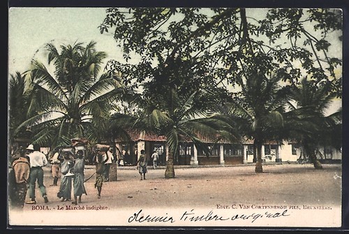 Cpa boma marché - cpa,