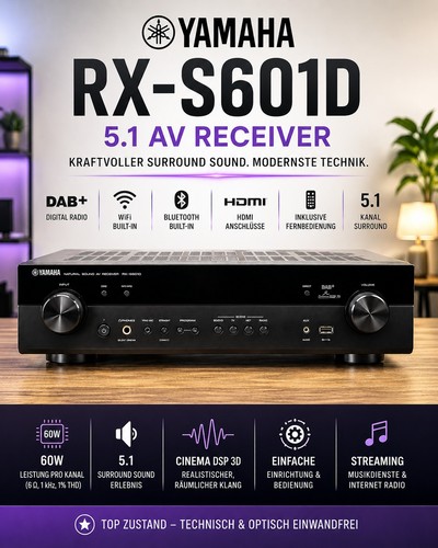 Yamaha s601d 5 1 - "rx-s601d", 5.1