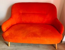 Set Divanetto 2 Posti(120x56) + 2 Poltroncine Singole (60x56) Colore Arancio