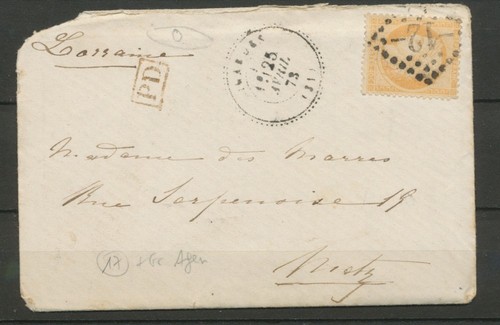 1873 env 40c - 40c, gc12