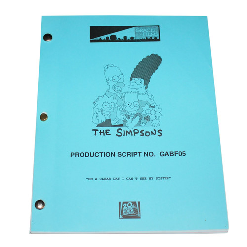 The simpsons copione - simpsons, originale