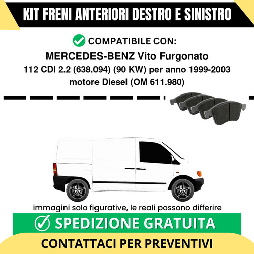 Pastiglie freno anteriori per - pastiglie,