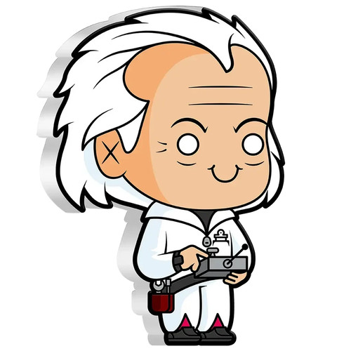 Moneta argento doc brown - moneta,