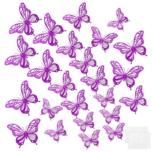Butterflies piece wall - 3d,
