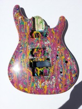 Corpo Chitarra Ricambio per Ibanez JS - Verniciato Personalizzato - "Gumball Wall"