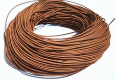 2mt di cordino  filo in Pelle cuoio 2mm colore perù per bracciale,collana 