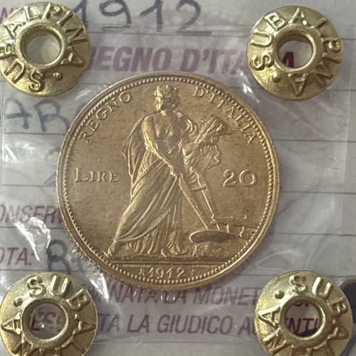 Moneta oro regno italia - moneta,