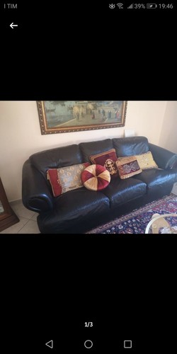 Divano letto posti pelle - letto,