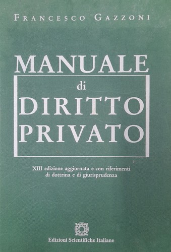 Manuale diritto privato - di,