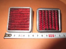 Catarinfrangenti vecchi in vetro 2 pezzi per moto epoca