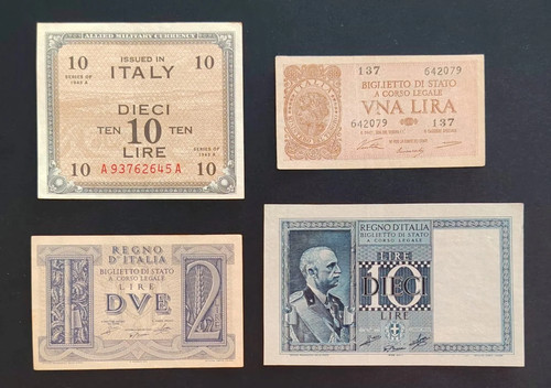 Lotto banconote regno italia - lotto,