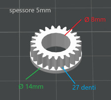 Ingranaggi di ricambio per HP PSC 1350 all in one. carica carta (4 PEZZI)