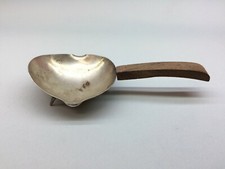 CALDERONI GIOIELLI MILANO ARGENTO 800, POSACENERE ? VINTAGE LEGNO MARCHIATO