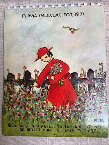 Calendario vintage flavia - calendario,