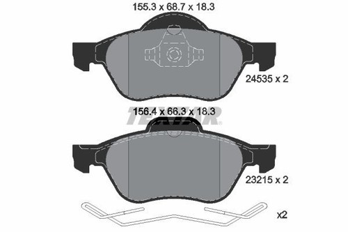 Set pastiglie freno - set,