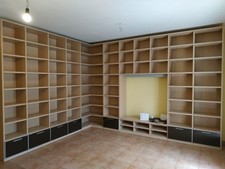 Libreria Angolare in rovere chiaro (usata in buone condizioni)