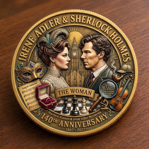 Moneta commemorativa sherlock - moneta,