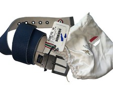 Cintura spessa Aeronautica Militare taglia 42 doppia faccia stampa mista nuova con etichetta uomo