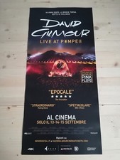 DAVID GILMOUR LIVE AT POMPEII poster concerto musicale originale 12x27" PINK FLOYD