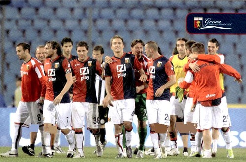 Cartolina calcio squadra - , genoa