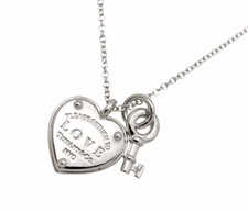 Collana con lucchetto chiave