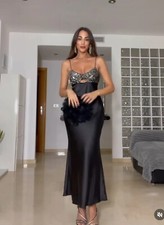 Zara Abito Lungo Nero Con