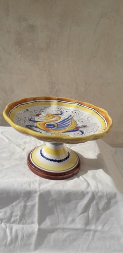 Alzata ceramica deruta anni - deruta,