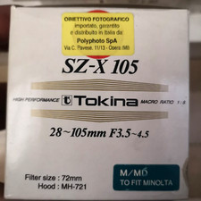 Tokina 28-105 f3,5-4,5 Minolta MD nuovi garanzia 24 mesi
