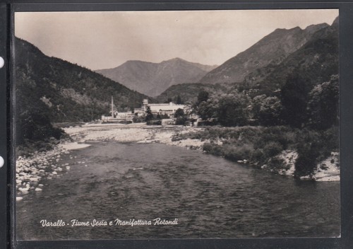 Cartolina varallo fiume sesia - varallo,