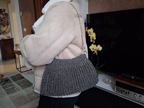 Borsa uncinetto fatta - fatta, mano