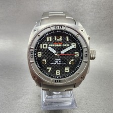 Orologio MTM Special Ops Uomo 42mm Quadrante Nero Acciaio Inox Tondo Nuovo Batt LEGGI
