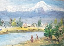 Dipinto a olio vintage