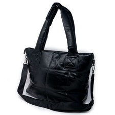 Borsa trapuntata nera da donna