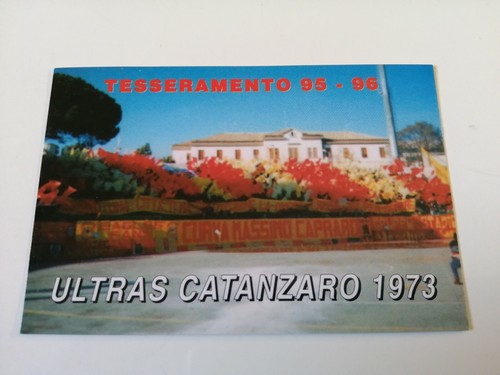 Tessera ultras catanzaro anno - ultras,